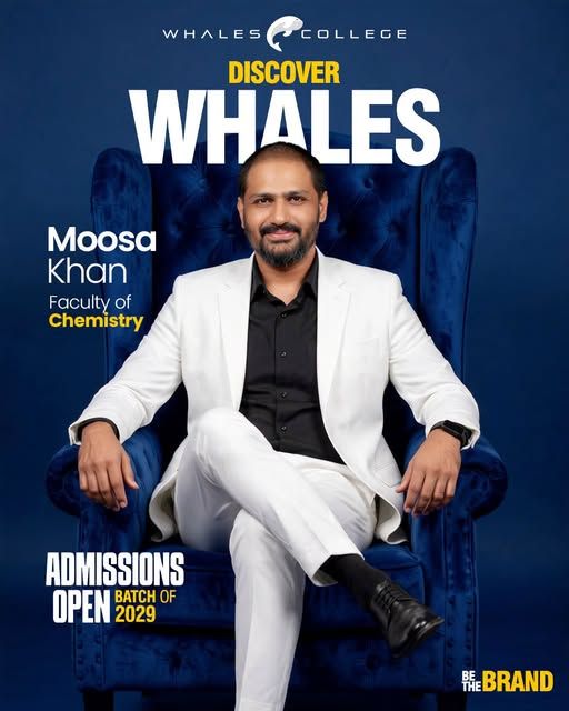 Moosa Khan, Chemistry teacher at Whales College