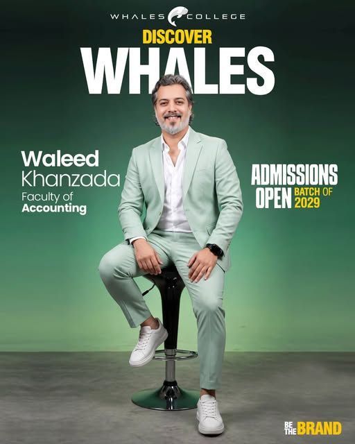 Waleed Khanzada, Accounting teacher at Whales College