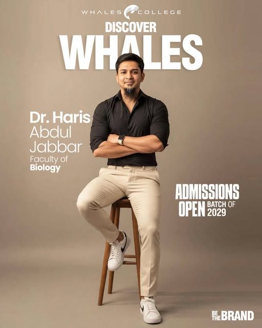 Dr. Haris Abdul Jabbar, Biology teacher at Whales College