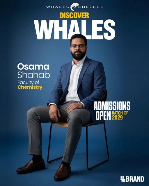 Osama Shahab, Chemistry teacher at Whales College