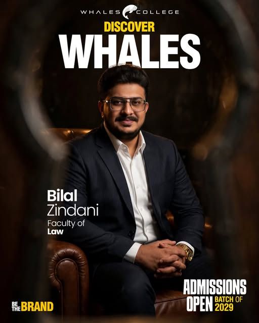 Bilal Zindani, Law teacher at Whales College