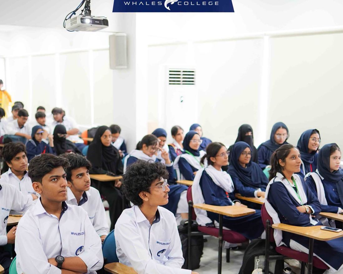 Whales College students during a career guidance session