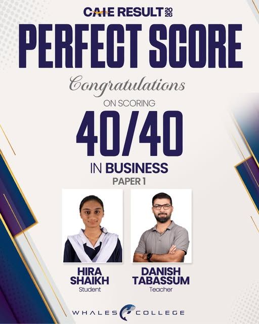 Result announcement for Hira Shaikh