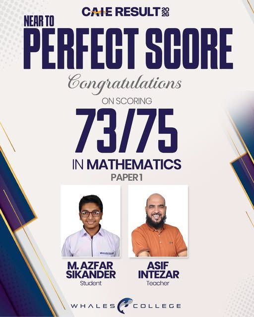 Result announcement for Muhammad Azfar Sikander